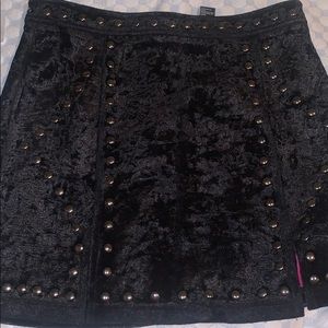 Black studded skirt